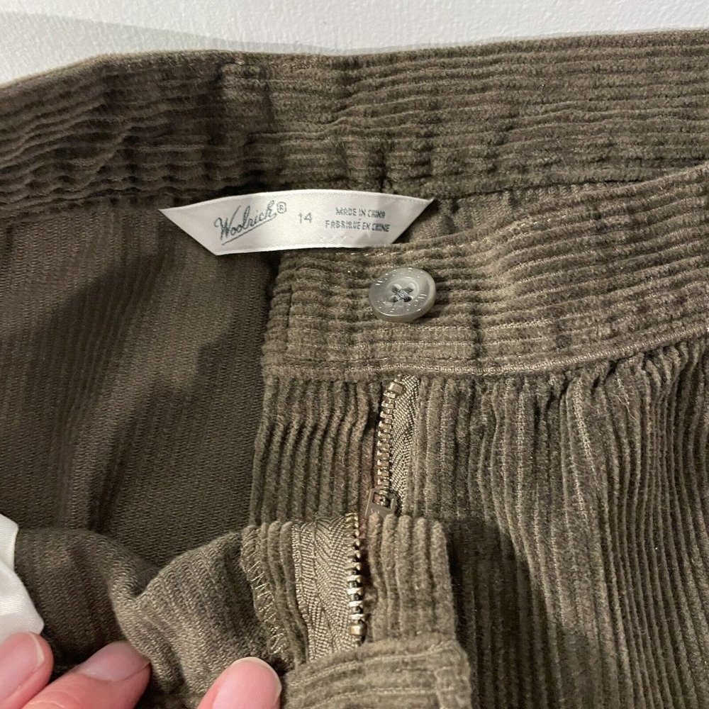 Woolrich Black Country Corduroy Pant sz 14 NWT 22” Inseam - Picture 5 of 9
